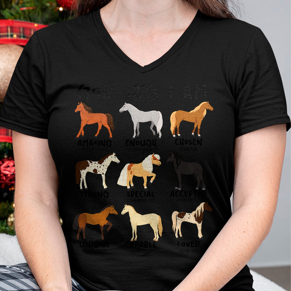 Best Horse Lover Shirt , Funny Horse UnisexT-Shirt/Hoodie/Sweatshirt HLT00 - God Says I Am Horses Christian Women Girls Kids Boy Horse T-Shirt