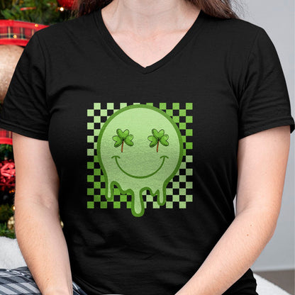 Patrick Day Shirts for Family, Funny Patrick Day shirts, st patrick's day Unisex T-Shirt/Hoodie/Sweatshirt HLT00 - Retro Groovy St Patrick Day Hippie Shamrock Funny Matching T-Shirt