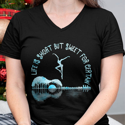 Guitar Lover Shirt, Funny Guitar UnisexT-Shirt/Hoodie/Sweatshirt HLT00 - Music Lover Life is Short But Sweet for Certain Guitar T-Shirt