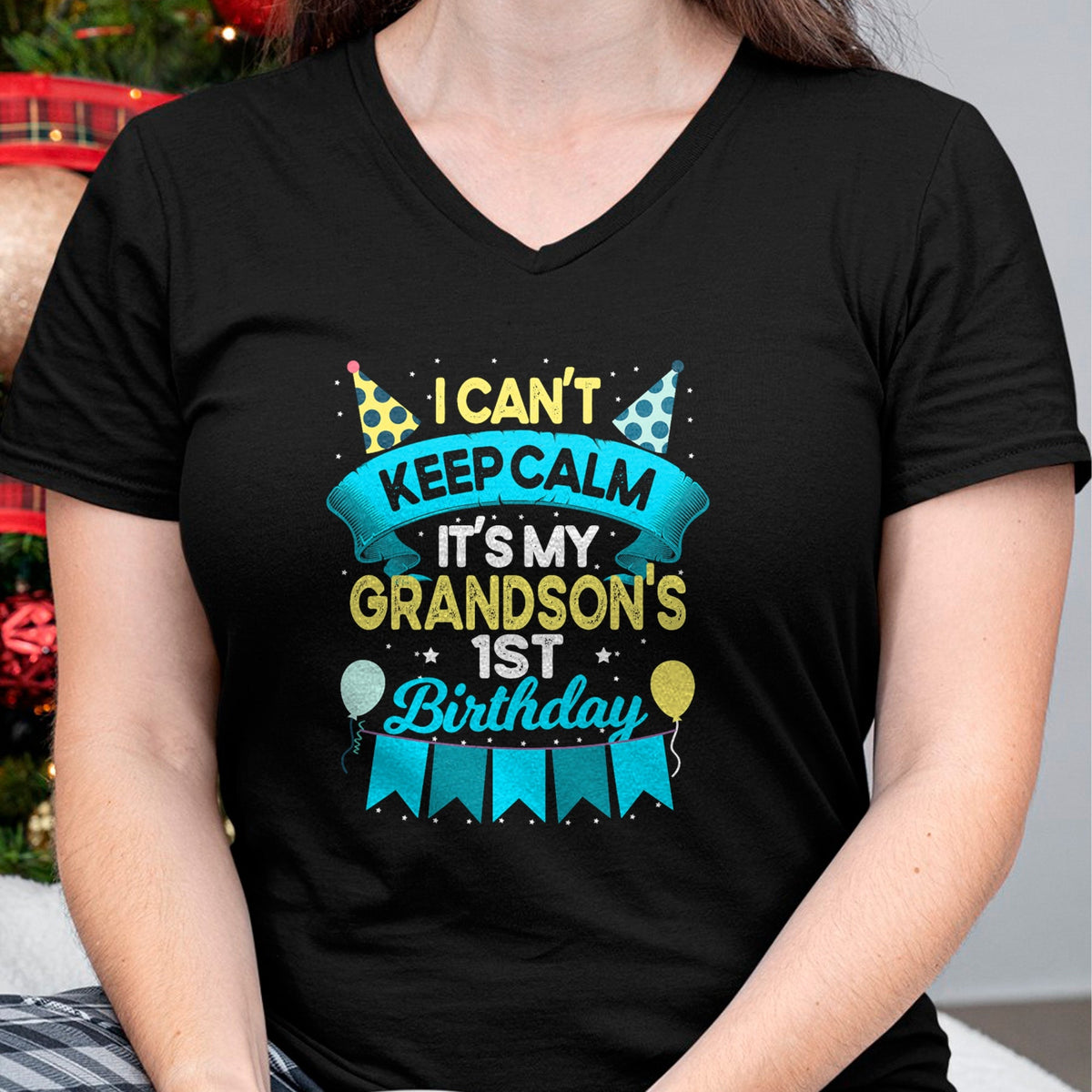 Best Grandma Shirt, Proud Grandma Unisex T-Shirt/Hoodie/Sweatshirt HLT00 - 1 Years Old Grandson Gift It_s My Grandson 1st Birthday T-Shirt