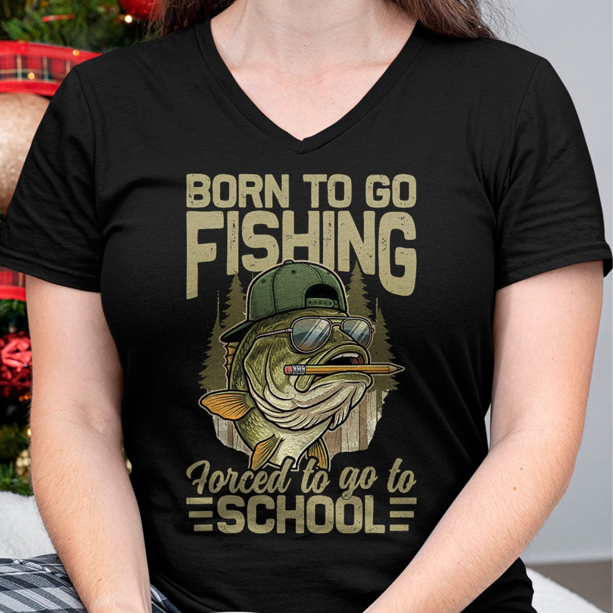 Funny Fishing Shirt, Gift For Fishing Lover Unisex T-Shirt/Hoodie/Sweatshirt HLT00 - Born to Go Fishing Bass Fish Funny Fisherman Boys Kids Men T-Shirt (1)