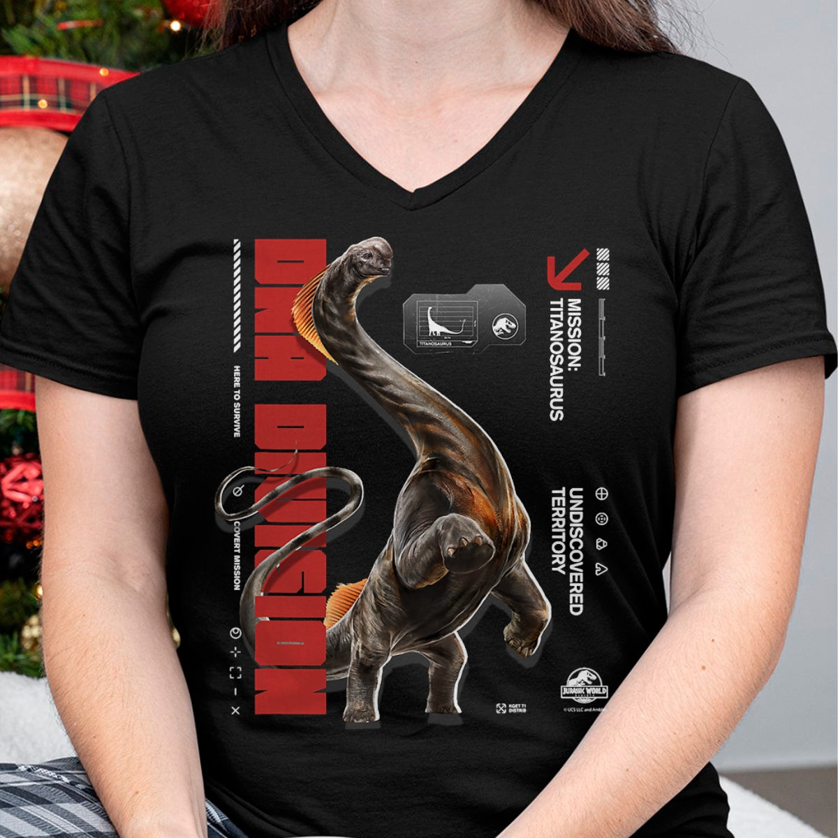 Best Dinosaur Lover Shirt, Funny Dinosaur UnisexT-Shirt/Hoodie/Sweatshirt HLT00 - Jurassic World Rebirth Titanosaurus DNA Division T-Shirt