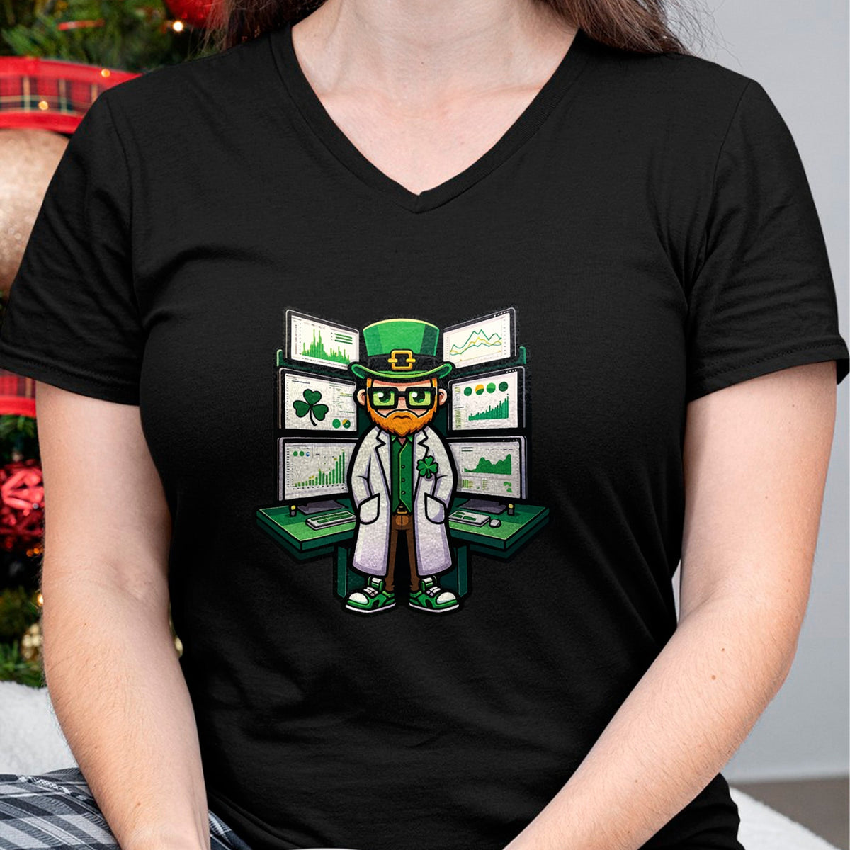 Patrick Day Shirts for Family, Funny Patrick Day shirts, st patrick's day Unisex T-Shirt/Hoodie/Sweatshirt HLT00 - Data Analyst St. Patrick Day Lucky Irish Science Scientist T-Shirt