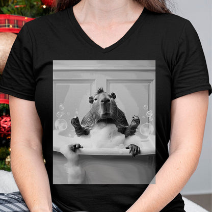 Cute Capybara Shirt, Funny Capybara Unisex T-Shirt/Hoodie/Sweatshirt HLT00 - Funny Graphic Capybara Long Sleeve T-Shirt (15)
