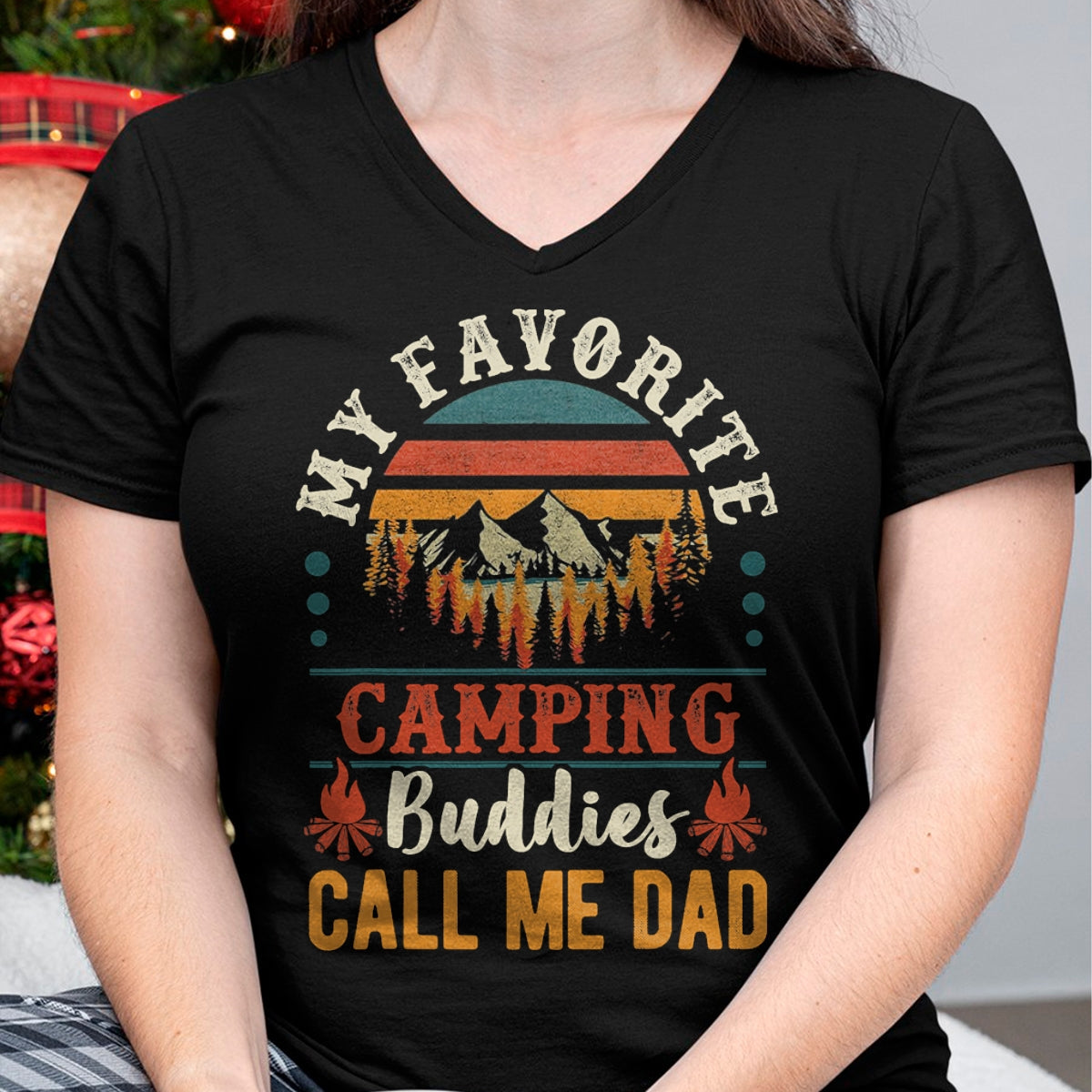 Funny Camping Shirt, Gift For Camping Lover Unisex T-Shirt/Hoodie/Sweatshirt HLT00 - My Favorite Camping Buddies Call Me Dad Funny Father Sayings T-Shirt