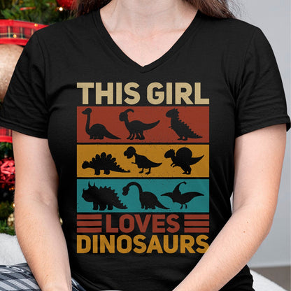 Best Dinosaur Lover Shirt, Funny Dinosaur UnisexT-Shirt/Hoodie/Sweatshirt HLT00 - This Girl Loves Dinosaurs Vintage Dinosaur Outfit Dinosaur T-Shirt