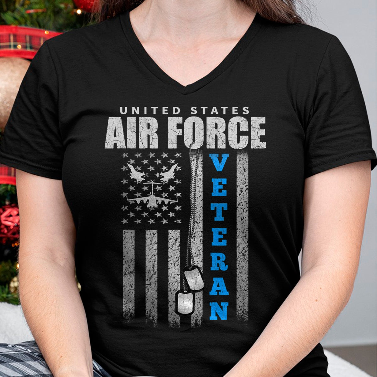 Proud Veteran Shirt, Funny Veteran UnisexT-Shirt/Hoodie/Sweatshirt HLT00 - Veteran of The US Air Force USA Flag Veterans T-Shirt