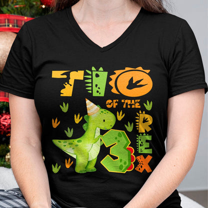 Best Dinosaur Lover Shirt, Funny Dinosaur UnisexT-Shirt/Hoodie/Sweatshirt HLT00 - TIO of The Three Rex 3rd Birthday Boy Dinosaur T-Rex T-Shirt