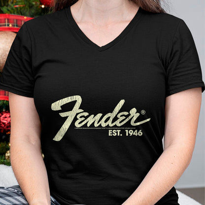 Guitar Lover Shirt, Funny Guitar UnisexT-Shirt/Hoodie/Sweatshirt HLT00 - Fender Classic Fender Est. 1946 Short Sleeve T-Shirt