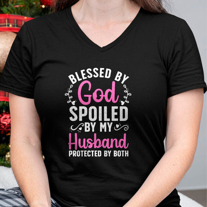 Best Wife Shirt, Wife and Husband Unisex T-Shirt/Hoodie/Sweatshirt HLT00 - Funny Spoiled Wife Art For Women Girls Husband Spoiled Wife T-Shirt