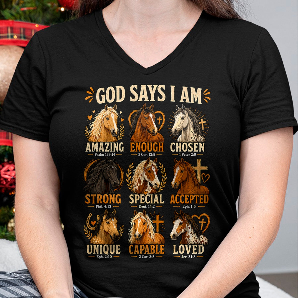 Best Horse Lover Shirt , Funny Horse UnisexT-Shirt/Hoodie/Sweatshirt HLT00 - God Says I Am Horse Bible Verse Faith Affirmation T-Shirt