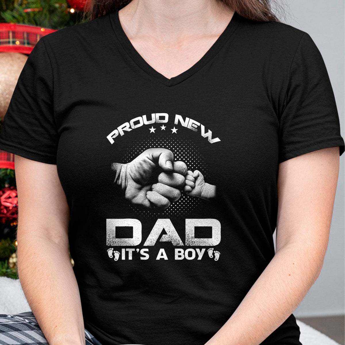 Gift for Dad Shirt, Funny Dad Unisex T-Shirt/Hoodie/Sweatshirt HLT00 – Proud New Dad It_s A Boy T-Shirt