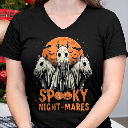 Best Horse Lover Shirt , Funny Horse UnisexT-Shirt/Hoodie/Sweatshirt HLT00 - Spooky Night-Mares Halloween Horse Ghost Funny Spooky Season T-Shirt