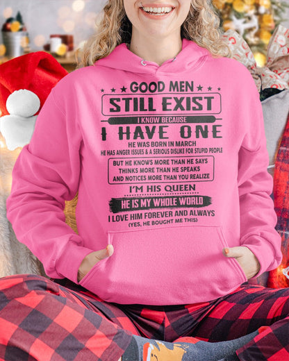 March - Good men Still Exist - gift for your girlfriend, wife from Husband - DTSM03 (SKU-GM-03)
