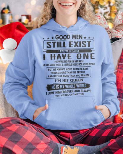 March - Good men Still Exist - gift for your girlfriend, wife from Husband - DTSM03 (SKU-GM-03)