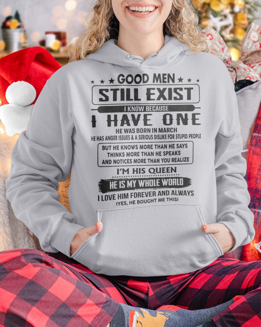 March - Good men Still Exist - gift for your girlfriend, wife from Husband - DTSM03 (SKU-GM-03)