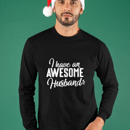 Best Wife Shirt, Wife and Husband Unisex T-Shirt/Hoodie/Sweatshirt HLT00 - Cute Gifts For Wife - I Have an Awesome Husband T-Shirt