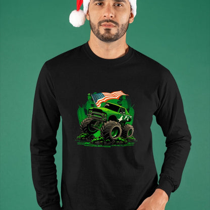 Patrick Day Shirts for Family, Funny Patrick Day shirts, st patrick's day Unisex T-Shirt/Hoodie/Sweatshirt HLT00 - Funny Leprechaun Monster Truck Shamrock St Patrick Day Boys T-Shirt