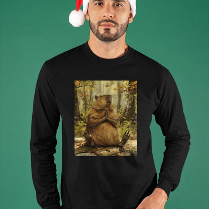Cute Capybara Shirt, Funny Capybara Unisex T-Shirt/Hoodie/Sweatshirt HLT00 - Funny Graphic Capybara Long Sleeve T-Shirt