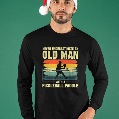 Funny Pickleball Shirt, Pickleball Lover Unisex T-Shirt/Hoodie/Sweatshirt HLT00 - Cool Pickleball Design for Men Grandpa Pickleball Player T-Shirt, Men, Black, X-Large