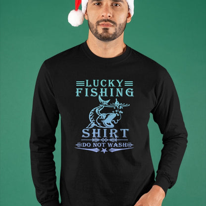 Gift for Dad Shirt, Funny Dad Unisex T-Shirt/Hoodie/Sweatshirt HLT00 – Lucky Fishing Do Not Wash Vintage Fishing Lover T-Shirt