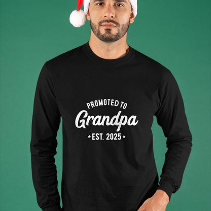 Best Grandpa Shirt, Proud Grandpa Unisex T-Shirt/Hoodie/Sweatshirt HLT00 - Promoted to Grandpa 2025 Soon to Be Grandfather New Grandpa T-Shirt (1)