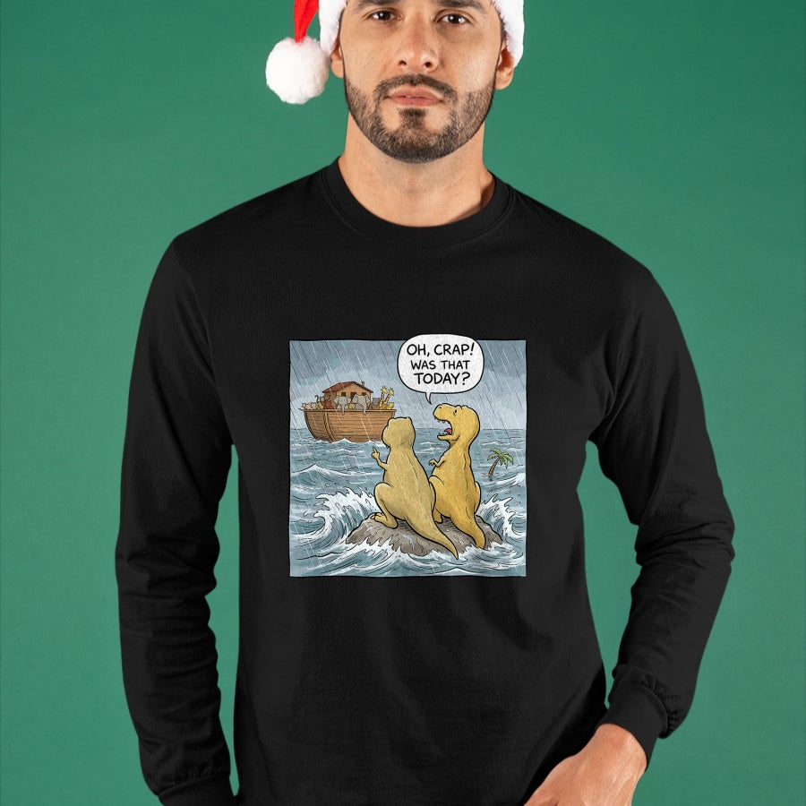 Best Dinosaur Lover Shirt, Funny Dinosaur UnisexT-Shirt/Hoodie/Sweatshirt HLT00 - Jesus Saves Funny Dinosaurs Christian Oh Crap was that Today T-Shirt
