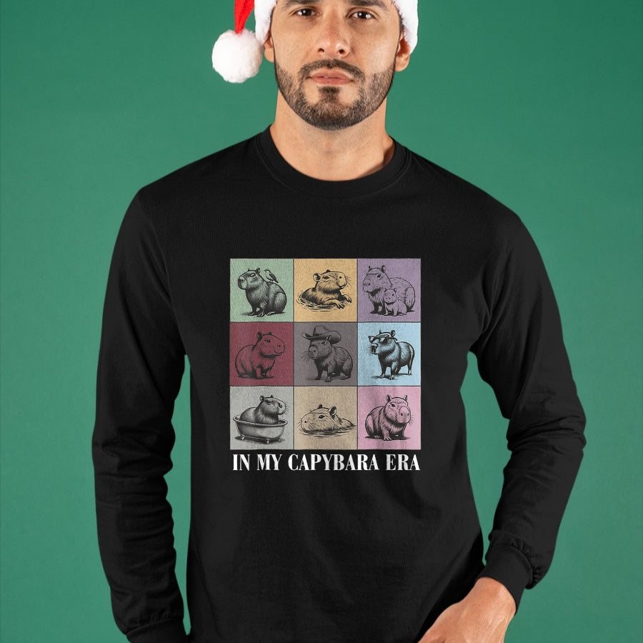 Cute Capybara Shirt, Funny Capybara Unisex T-Shirt/Hoodie/Sweatshirt HLT00 - Cute Capybara Lover In My Capybara Era Gift For Boys Girls T-Shirt
