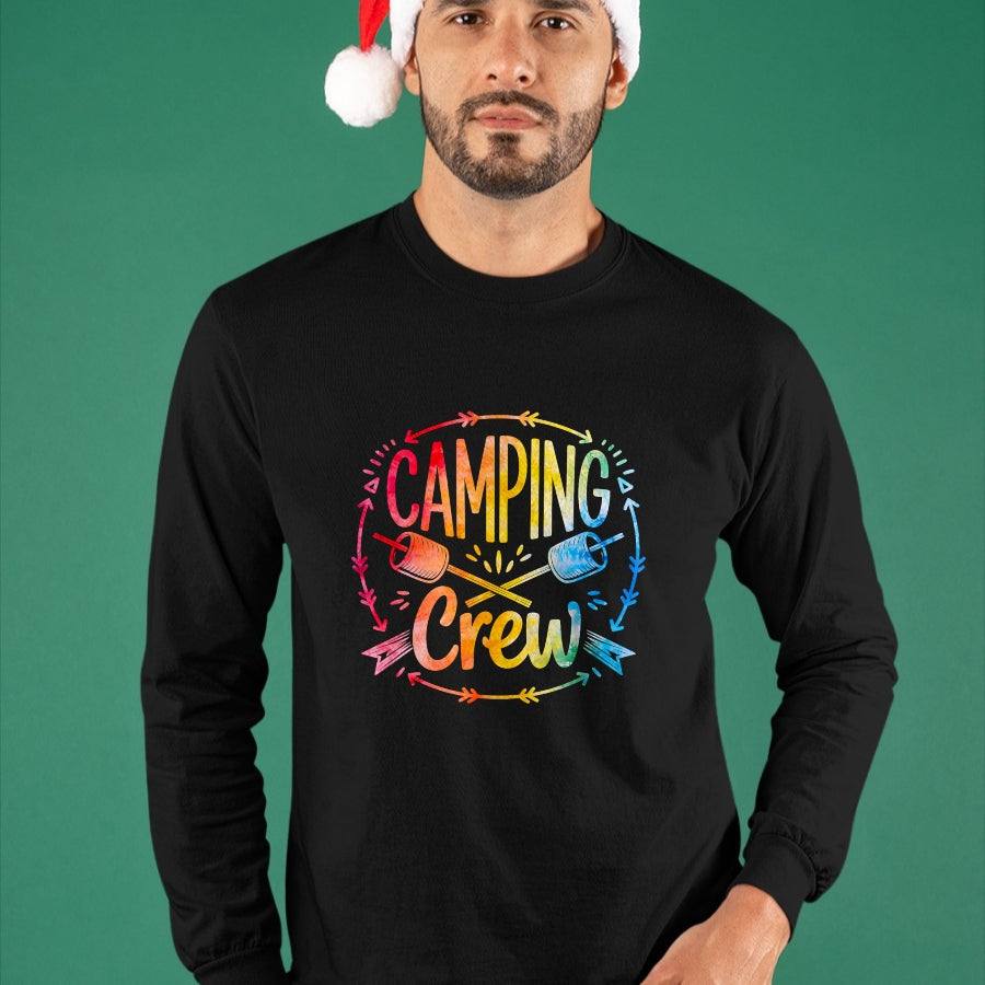 Funny Camping Shirt, Gift For Camping Lover Unisex T-Shirt/Hoodie/Sweatshirt HLT00 - Camping Crew Family Matching Camp Group Squad Team T-Shirt (1)