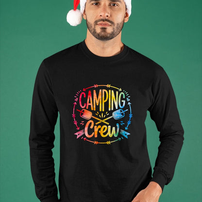Funny Camping Shirt, Gift For Camping Lover Unisex T-Shirt/Hoodie/Sweatshirt HLT00 - Camping Crew Family Matching Camp Group Squad Team T-Shirt (1)