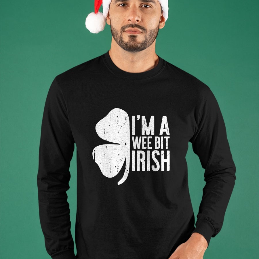Patrick Day Shirts for Family, Funny Patrick Day shirts, st patrick's day Unisex T-Shirt/Hoodie/Sweatshirt HLT00 - I_m A Wee Bit Irish T-Shirt St Patricks Day Shirt T-Shirt