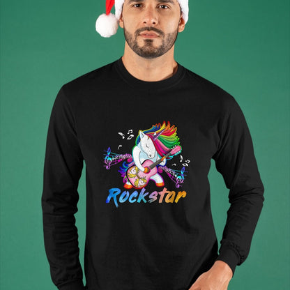 Guitar Lover Shirt, Funny Guitar UnisexT-Shirt/Hoodie/Sweatshirt HLT00 - Unicorn Rock Star Guitar Rockin_ Music Singer T-Shirt