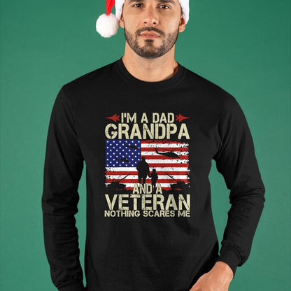 Best Grandpa Shirt, Proud Grandpa Unisex T-Shirt/Hoodie/Sweatshirt HLT00 - I'm A Dad Grandpa And Veteran Fathers Day Papa Grandpa Gifts T-Shirt