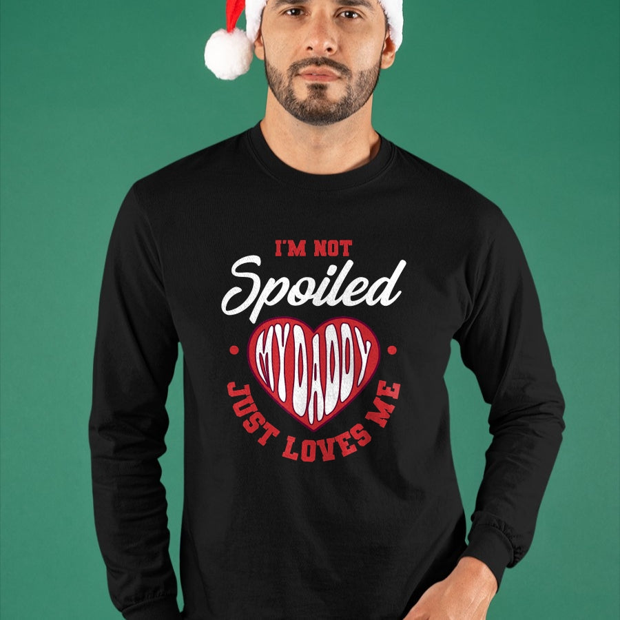 Best Wife Shirt, Wife and Husband Unisex T-Shirt/Hoodie/Sweatshirt HLT00 - I'm Not Spoiled My Daddy Just Loves Me Dad Daughter T-Shirt (2)