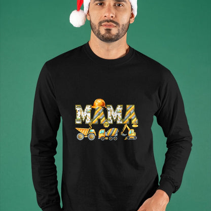 Best Thanksgiving Family Shirt , Funny Thanksgiving UnisexT-Shirt/Hoodie/Sweatshirt HLT00 - Funny Mama Construction Excavator Tee Matching Family Birthday Party T Shirts