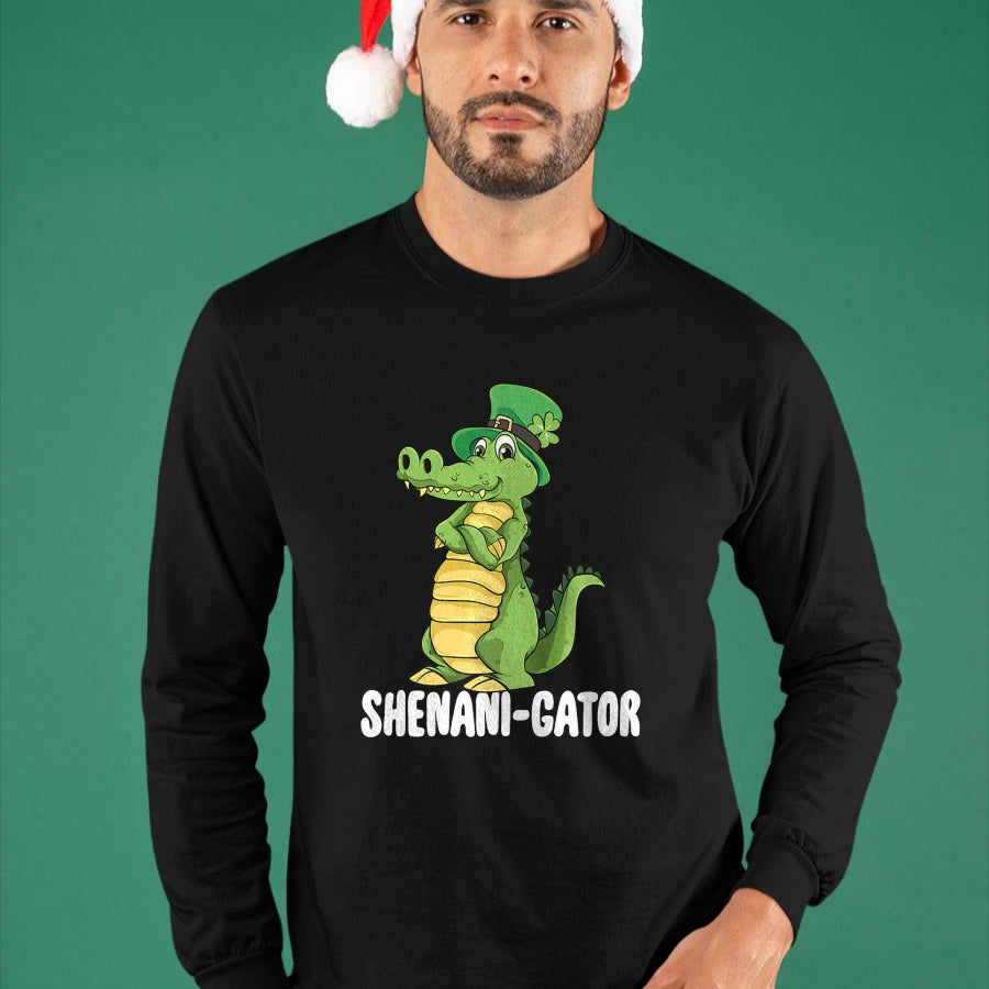 Patrick Day Shirts for Family, Funny Patrick Day shirts, st patrick's day Unisex T-Shirt/Hoodie/Sweatshirt HLT00 - Shenanigator Saint Patrick Day Irish Alligator Shenanigans Premium T-Shirt
