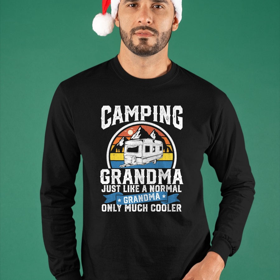 Funny Camping Shirt, Gift For Camping Lover Unisex T-Shirt/Hoodie/Sweatshirt HLT00 - Camping Grandma Funny Camper RV Retro Outdoors Womens Gift T-Shirt