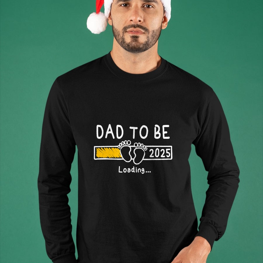 Gift for Dad Shirt, Funny Dad Unisex T-Shirt/Hoodie/Sweatshirt HLT00 – Dad To Be 2025 Dad est 2025 Daddy To Be Promoted to Daddy T-Shirt