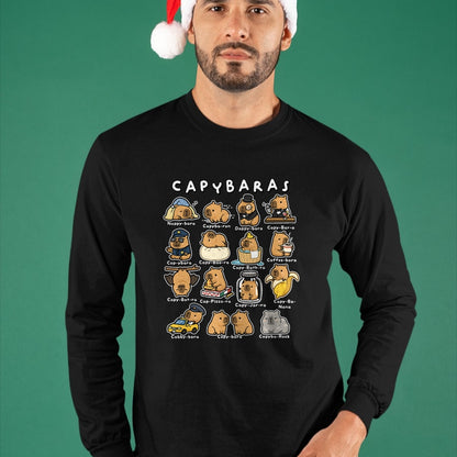 Cute Capybara Shirt, Funny Capybara Unisex T-Shirt/Hoodie/Sweatshirt HLT00 - Cute Capybaras Puns Funny Rodent Meme Animal Lover Humor T-Shirt