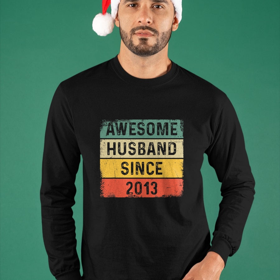Best Wife Shirt, Wife and Husband Unisex T-Shirt/Hoodie/Sweatshirt HLT00 - 11th Wedding Anniversary Epic Awesome Husband Since 2013 T-Shirt (1)