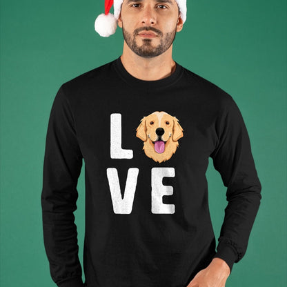 Dog Love Shirt, Dog Lover Gift T-Shirt/Hoodie/Sweatshirt HLT00 - LOVE Golden Retrievers T-Shirt for Women KIds Dog Pet Gift T-Shirt