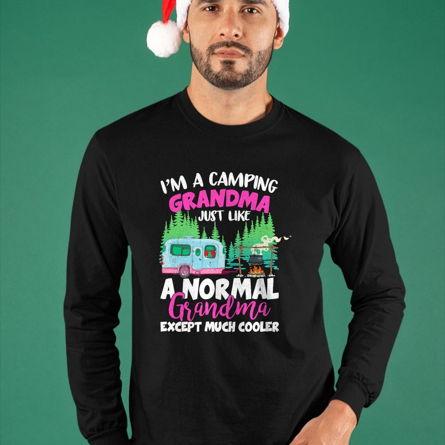 Funny Camping Shirt, Gift For Camping Lover Unisex T-Shirt/Hoodie/Sweatshirt HLT00 - Funny I_m A Camping Grandma Camper Campfire Mothers Day T-Shirt