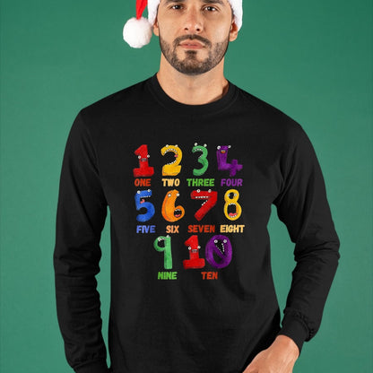 Best Student Shirt, Funny Back To School UnisexT-Shirt/Hoodie/Sweatshirt HLT00 - Learning Math Numbers Counting Funny Back to School Teacher T-Shirt, Women, Black, Small
