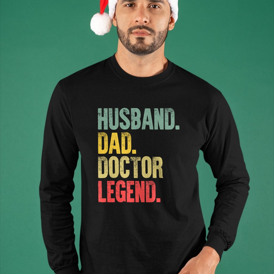 Best Doctor Shirt, Funny Doctor UnisexT-Shirt/Hoodie/Sweatshirt HLT00 - Funny Vintage Shirt Husband Dad Doctor Legend Retro T-Shirt