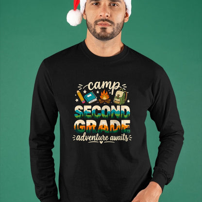 Funny Camping Shirt, Gift For Camping Lover Unisex T-Shirt/Hoodie/Sweatshirt HLT00 - Camp Second Grade Adventure Awaits Girl Teacher Boy Kids T-Shirt