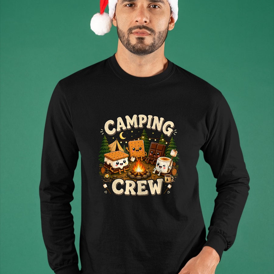 Funny Camping Shirt, Gift For Camping Lover Unisex T-Shirt/Hoodie/Sweatshirt HLT00 - Camping Crew Family Matching Camp Group Squad Team T-Shirt