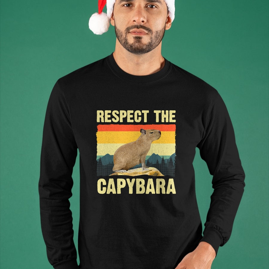 Cute Capybara Shirt, Funny Capybara UnisexT-Shirt/Hoodie/Sweatshirt HLT00 - Capybara Art for Men Women Kids Rodent Animal Lover Capybara T-Shirt
