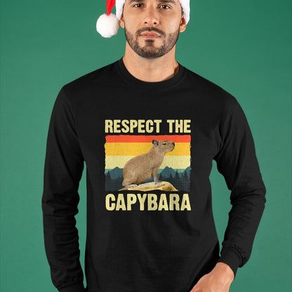Cute Capybara Shirt, Funny Capybara UnisexT-Shirt/Hoodie/Sweatshirt HLT00 - Capybara Art for Men Women Kids Rodent Animal Lover Capybara T-Shirt