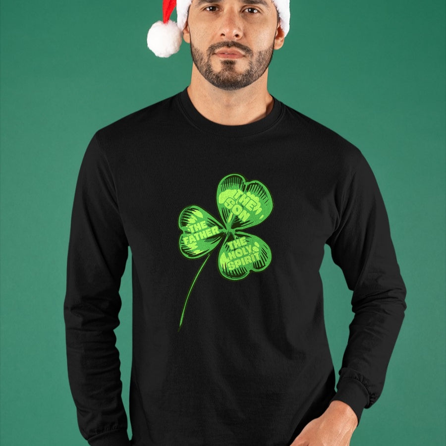 Patrick Day Shirts for Family, Funny Patrick Day shirts, st patrick's day Unisex T-Shirt/Hoodie/Sweatshirt HLT00 - The Father Son Holy Spirit Shamrock St Patrick Day T-Shirt