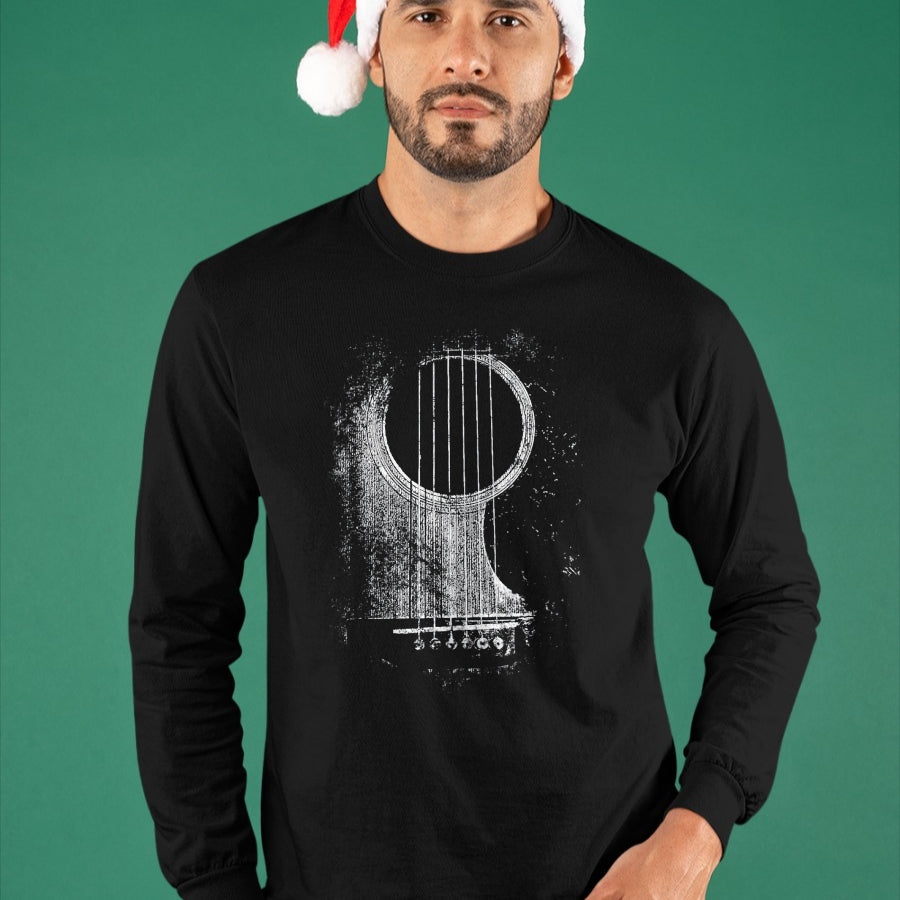Guitar Lover Shirt, Funny Guitar UnisexT-Shirt/Hoodie/Sweatshirt HLT00 - Acoustic Guitar Player Six String Classic Rock & Roll T-Shirt, Men, Black, 3X-Large